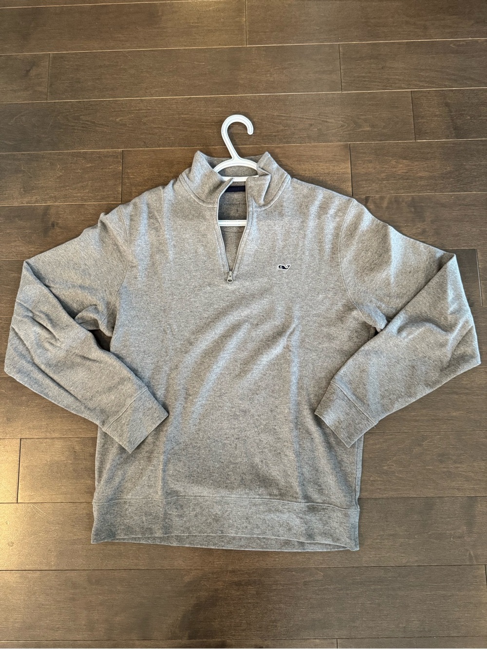 Grey Vineyard Vines Quarter-Zip Men's Sweater - Classic Pullover